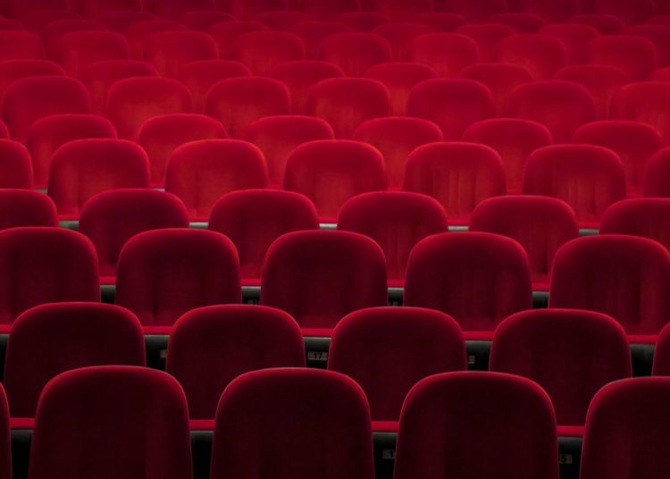 red padded theater chairs