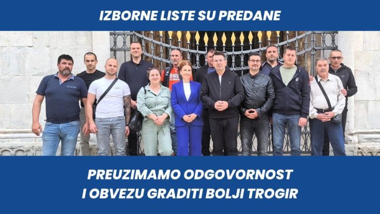 HDZ predvođem Bublom predao listu za izbore