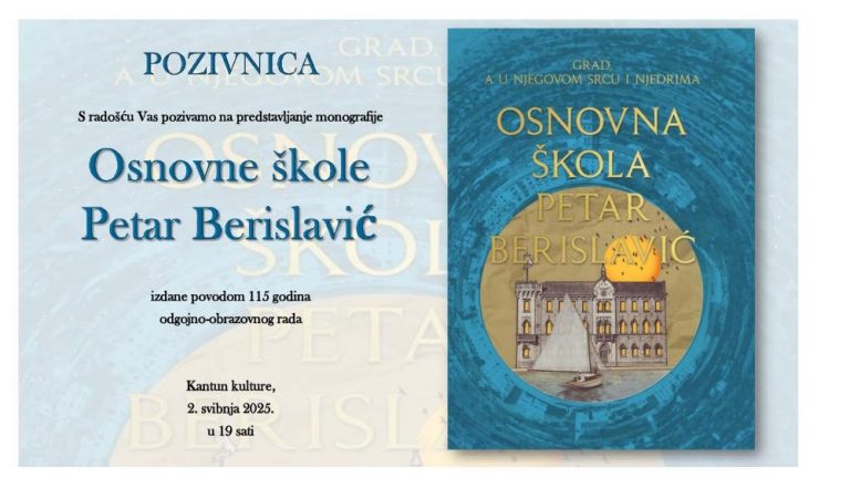 Predstavljanje monografije Osnovne škole Petar Berislavić