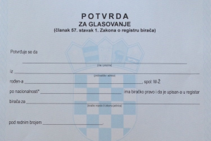 Drugi krug izbora: Ne treba nova plava potvrda