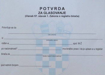 Drugi krug izbora: Ne treba nova plava potvrda