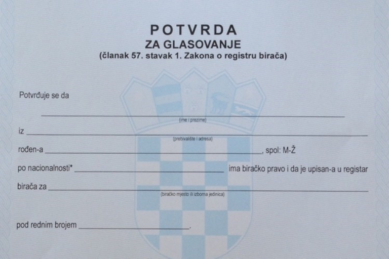 Drugi krug izbora: Ne treba nova plava potvrda