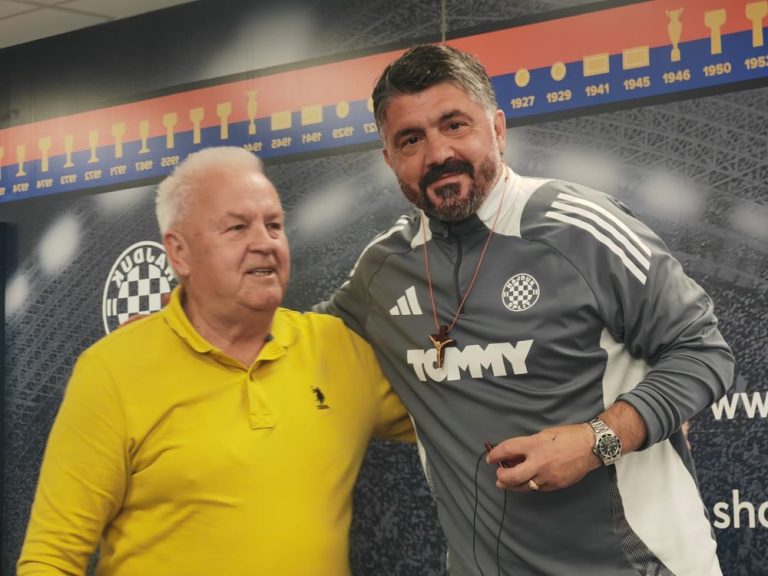 Splitski novinari darivali Gattusa na oproštaju od Hajduka kojemu u posljednjem kolu treba čudo za titulu