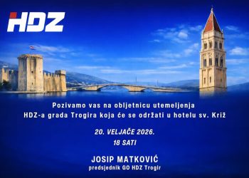 HDZ Trogir objavio tko sve dolazi na svečanu sjednicu povodom 36. godišnjice osnutka