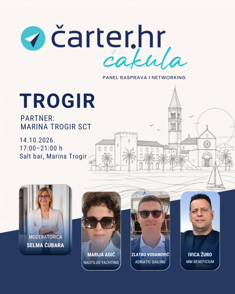 Čarter ćakula prvi put stiže u Trogir: Što danas stvarno prodaje charter?